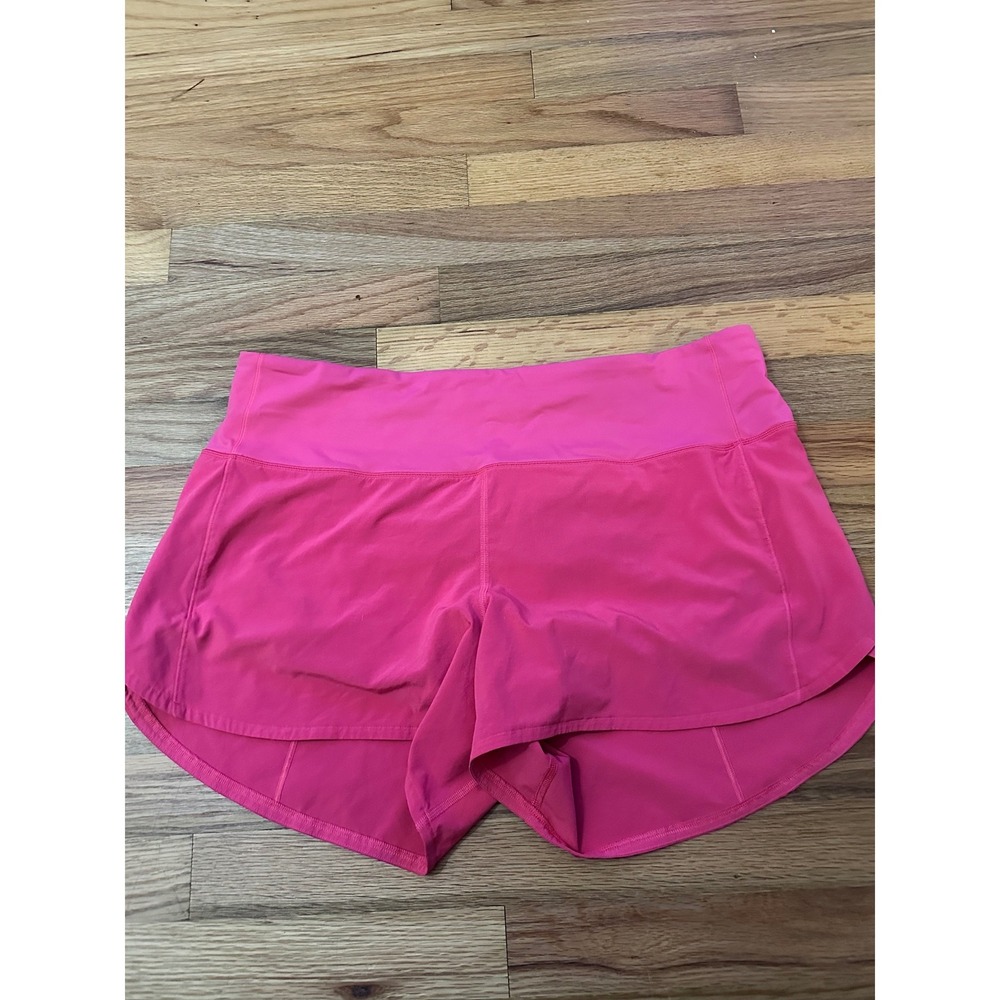 Lululemon Speed Up Low-Rise Lined Shorts Pink Size 12 Running Activewear